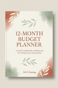 12-Month Budget Planner cover — Jot & Journey